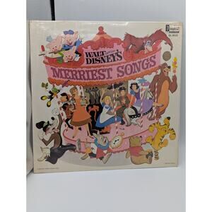 Walt Disney's Merriest Songs LP Vinyl DISNEYLAND RECORDS DL-3510 Factory Sealed!